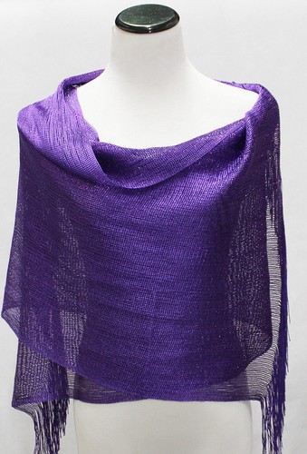 Women's Wedding Evening Shawl and Wrap Glitter Metallic Party Dresses Scarf - Picture 18 of 26