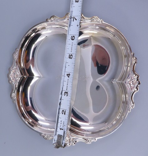 Vintage Empress International DeepSilver 2-PIECE PARTY SET 7" Tray + Spoon + Box - Picture 16 of 16