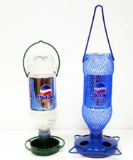 Gadjit Soda Bottle Bird Feeding Starter Kit, Includes 1 Feeder, 1 Waterer 10057