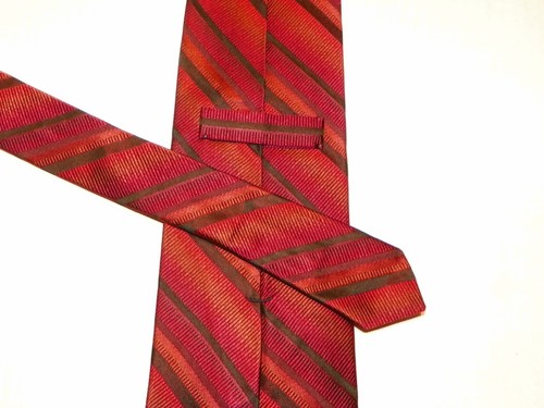 MURANO [ STRIPES/MULTI-COLOR ]  men's tie 100% Silk Made in USA - Bild 3 von 3