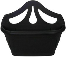 Black Venetian Flower Basket Wall Fence Hanging Plastic Pot Planter Container   