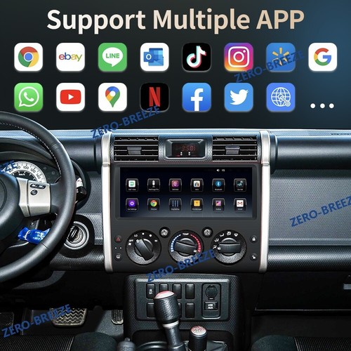 12.3" For Toyota Fj Cruise 2008-2015 Car Audio GPS Navigation Stereo Radio 4+64G - Imagen 9 de 12