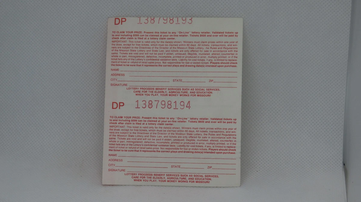 Lotto ticket expiration deals