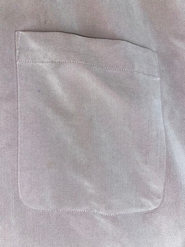 DOMANI UOMO Men's Dress Shirt Tan Button Down Pocket Medium - Picture 4 of 9