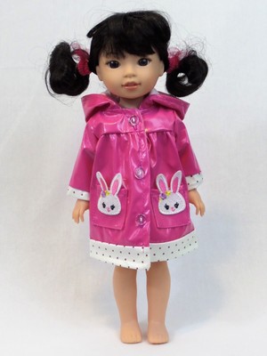 BUNNY RABBIT Slip-On DOLL SLIPPERS fits American Girl 14.5/" WELLIE WISHERS DOLL