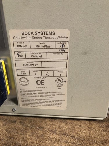 Boca Systems Ghostwriter MicroPlus X44 stampante termica per biglietti 300 DPI USB - Foto 8 di 10