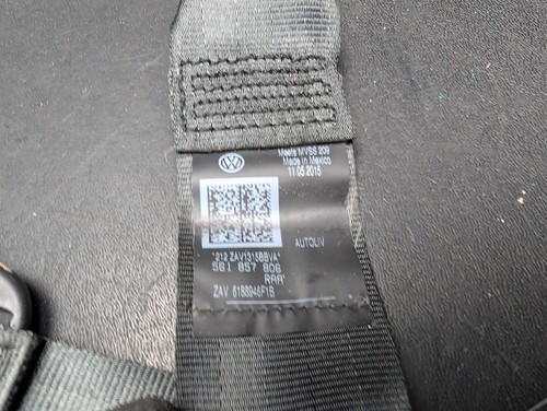 Rear Center Seat Belt Retractor 2015 Volkswagen Passat 561857806ERAA 2014 - 2017 - Picture 3 of 10