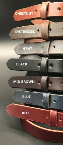 3/4" Genuine Bridle Leather Dress Belt,Buckle,Western Fashion Women Men Handmade - Picture 23 of 33