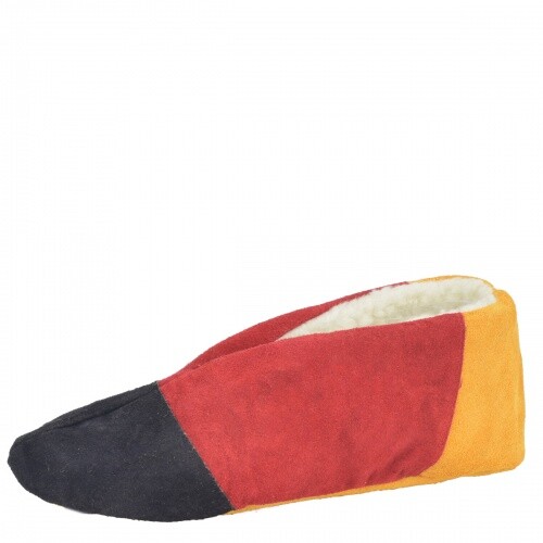 Hausschuhe Echt Leder Mokassin Schwarz Dunkelblau Puschen Patschen Schluffis neu - Bild 6 von 14