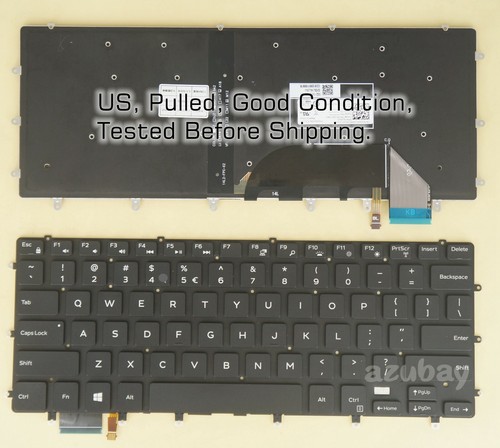 Keyboard for Dell XPS 15 7590 9550 9560 9570 Inspiron 7558, 7568 2-in-1, Backlit - Picture 2 of 5