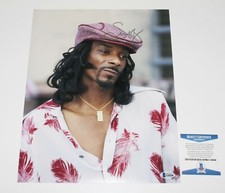 SNOOP DOGG HAND SIGNED 11x14 PHOTO 2 BECKETT COA DOGGYSTYLE ALBUM RAP ICON