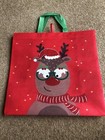 Rudi Reindeer Christmas Reusable Tote Shopping Bag. NEW