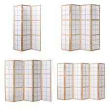 Parete divisoria divisoria paravento legno massello protezione visiva Shoji naturale Homestyle4u