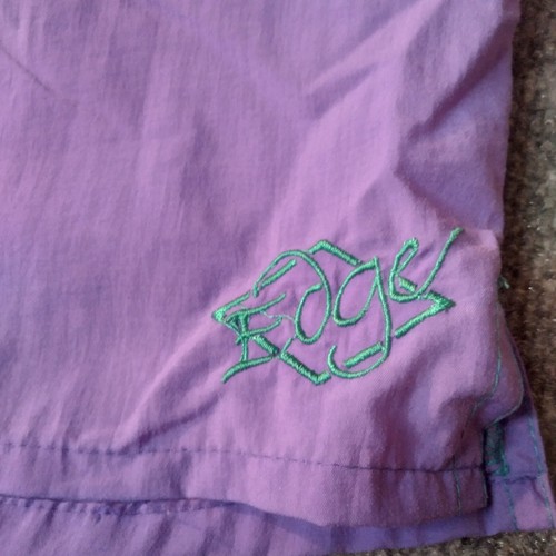 Vintage Express Surf Swim Trunks Men Large Purple Teal - Picture 9 of 10