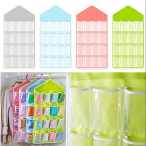 16-Pockets-Clear-Over-Door-Home-Hanging-Bag-Shoe-Rack-Hanger-Organizer-Storage
