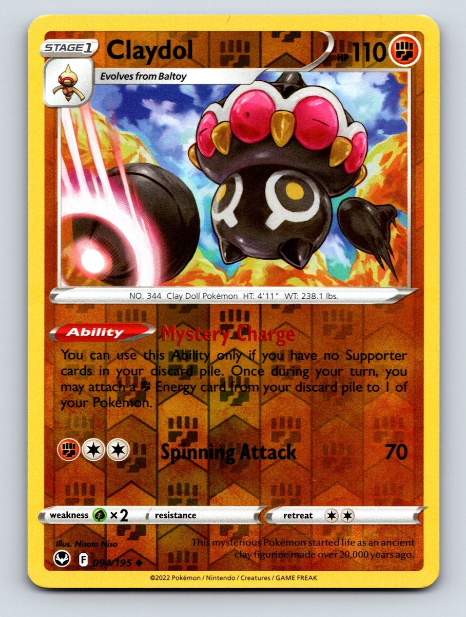 Stage 1 Claydol HP 110 Mystery Charge Spinning Attack Rarity