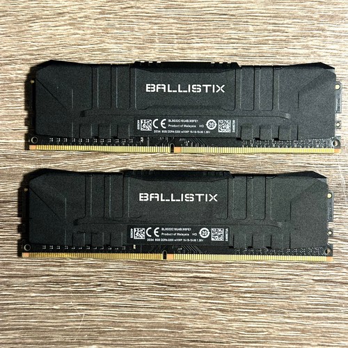Crucial Ballistix 16GB (2x8GB) DDR4 RAM 3200MHz w/XMP (BL8G32C16U4B.M8FE1) - Photo 2/3
