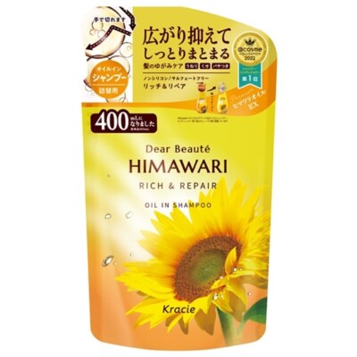 Kracie Dear Beaute HIMAWARI Oil-in Shampoo Rich & Repair Refill 400ml