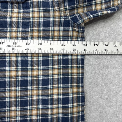 Camisa Patagonia Ligera Franela Fiordo Grande Azul Cuadros Orgánica Manga Larga - Imagen 9 de 13