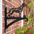 Dalmatian Dog Iron Hanging Basket Bracket