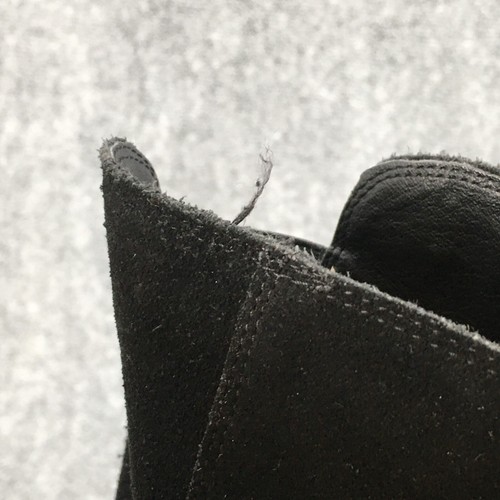 Lucky Brand Boots Womens 7 M Ritten Tall Riding Boot Black Suede Stacked Heels - Picture 5 of 16
