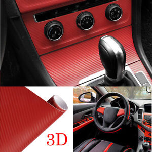 Details About 3d Car Tablet Red Interior Accessories Panel Carbon Fiber Vinyl Wrap Sticker 100