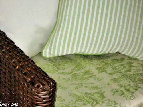 Sofá Pottery Barn PB MADRID Rattan Seagrass Vime Acento CADEIRA almofada verde - Imagem 4 de 4