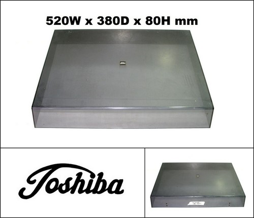 TOSHIBA SM-500Y Turntable Record Player Dust Lid Cover (520W x 380D x 80H mm) - Foto 1 di 6