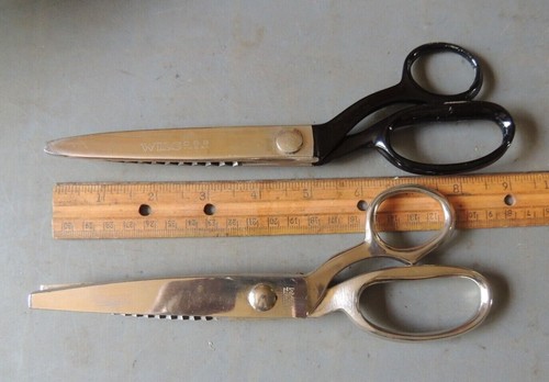 2 FORBICI CESOIE ROSA, 9" BIANCHE CB9 USA & 8-1/2" HOFFRITZ M ITALIA, BELLE!!! - Foto 1 di 12