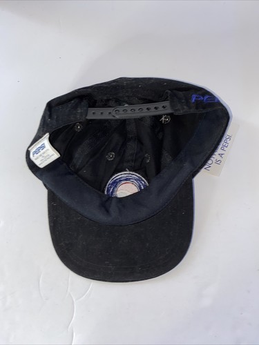 Vintage 1990's PEPSI Embroidered Black Snapback Hat Cap NOS - Picture 9 of 12