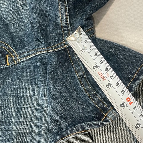 ~ Gr. 12 Ralph Lauren Sport Jeansshorts Lg Polo Denim Damen blau mitteldunkle Waschung - Bild 6 von 13