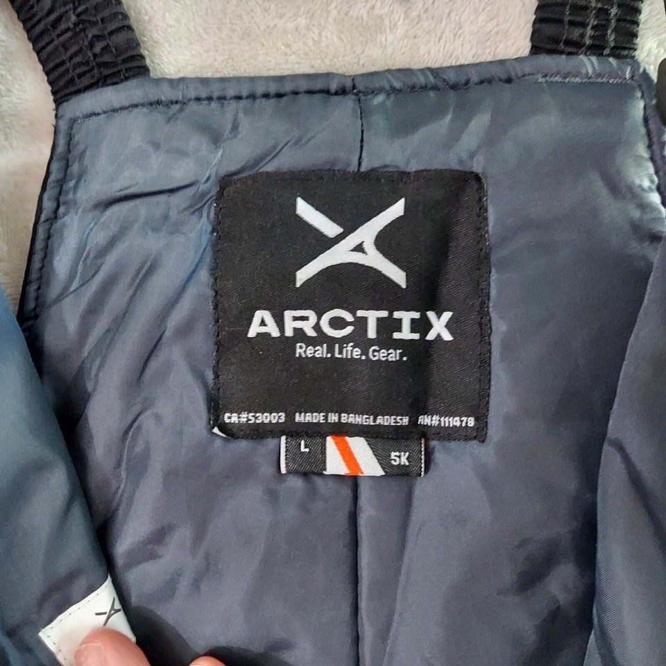 Arctix Snow Bibs Youth L Black Outdoor Active Sledding Sking