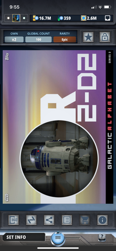 Topps Star Wars Digital Card Trader Gold Galactic Alphabet Series 2 Inserts - Picture 13 of 20