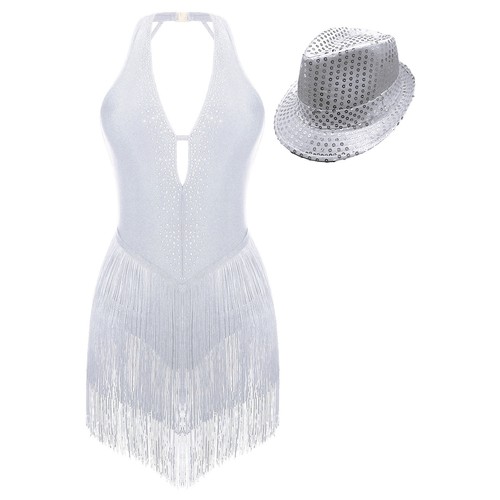 Vestido de baile para mujer Performance Body Flecos Jersey Lírico Mono Tango Lencería - Imagen 16 de 30