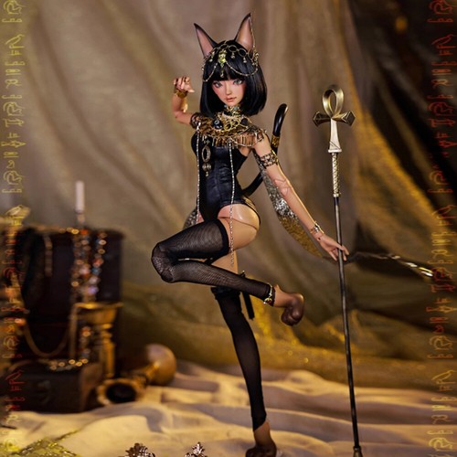 1/4 BJD Doll Ball Joint Doll Egyptian Cat God Girl Bare Doll Handmade Gifts New - Picture 7 of 8