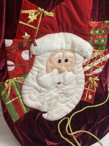 Santa super deluxe Old-Time costume Cape With Ginormous Santa Sack Velvet - Picture 4 of 11