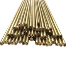 50pc Ø1.60-Ø3.00X400mm CNC Wire EDM Drilling Electrodes Multi-hole Brass Tube