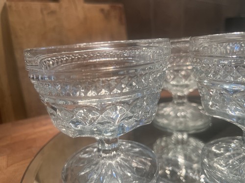 4-Wexford Champagne/Sherbet Glasses By Anchor Hocking 1962-1988 - Picture 3 of 7