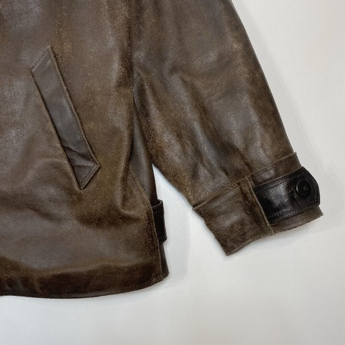 Giacca pelle vintage monopetto Thinsulate 3M prima originale uomo taglia L - Foto 5 di 16