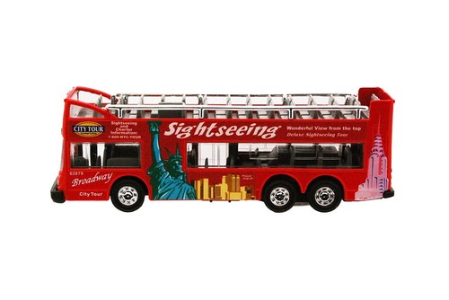 Red New York City Sightseeing Bus with Pullback Action - Picture 1 of 5