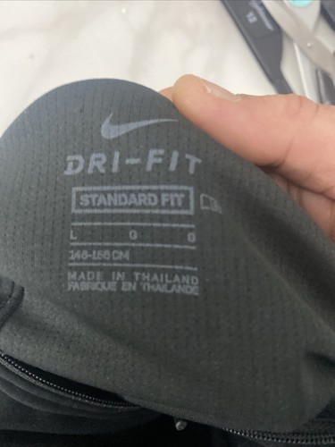 Nike Dri-fit Tracksuit Top Size Large Youth 146-158 Cm Black Vgc!!! - Picture 7 of 7