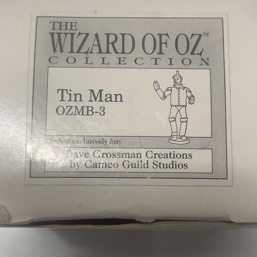 Wizard of Oz Miniature Bronze Figurine TIN MAN Jack Haley TEC 1993 RARE Sealed - Picture 3 of 5