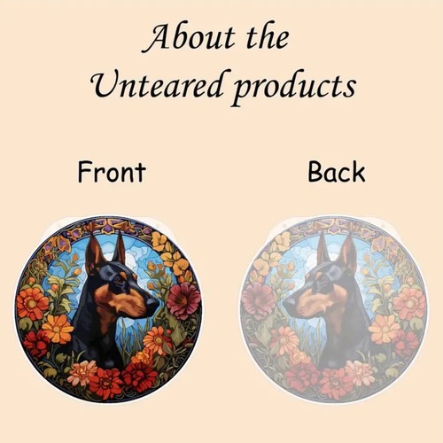 NEW 6” Doberman Pinscher Suncatcher. Beautiful Colorful Piece With Hanger. NEW!! - Picture 6 of 10