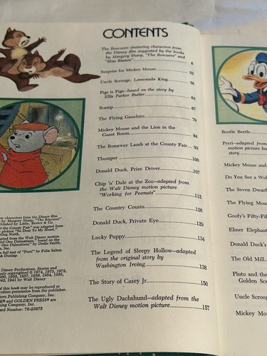 Vintage 1977 Walt Disney Parade Fun Favorites Donald Duck Mickey Mouse Chip Dale - Imagen 7 de 13