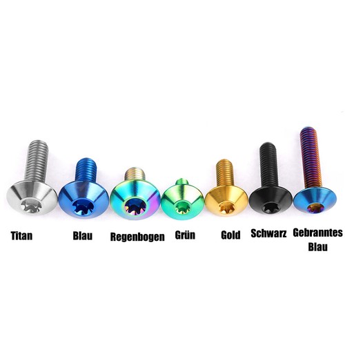 Titanschraube M4 M5 M6x10/12/15/20/25mm Torx Kopf Schrauben für Motorrad Fahrrad - Bild 3 von 11