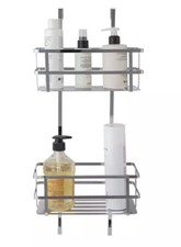 2 Tier Chrome Hanging Shower Caddy - New (see Details) - Collection Only