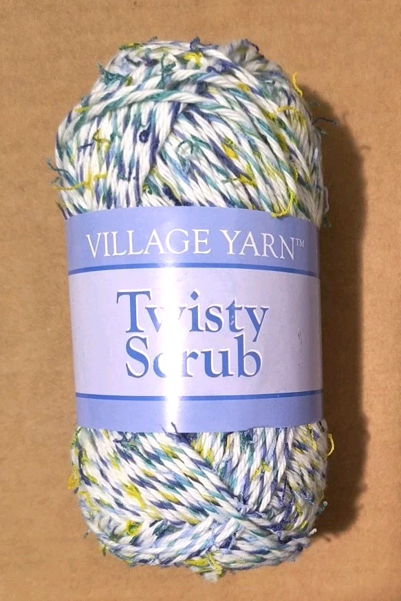 10-Pk Village Yarn Twisty Scrub Yarn Crochet Knit Cotton Blend Caribbean Crush - Image 2 of 3