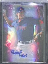 2014 Bowman Sterling Purple Refractor Autograph BSPA-MIC Michael Chavis 86 of 99