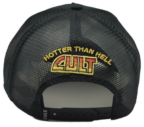 Cult of Individuality New KISS Band Flames Trucker Black Era Snapback Hat Cap - Picture 6 of 9