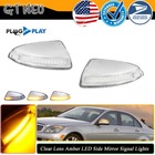 LED Dynamic Signal Side Clear Mirror Light For Mercedes Benz S204 W204 Vito W639